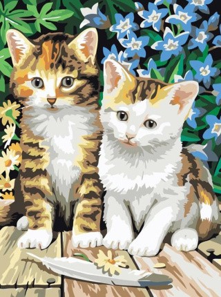 Картина по номерам «Котята»