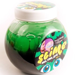 Лизун Slime «Mega Mix», черный зеленый