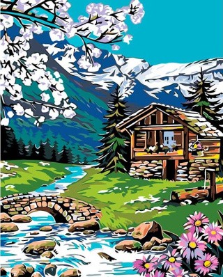 Картина по номерам «Вдали от города» Картина по номерам «Вдали от города»