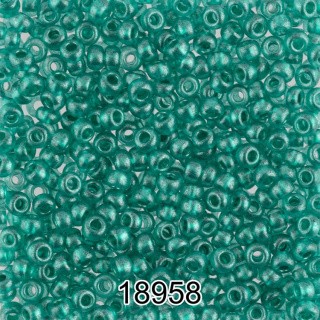 Бисер Чехия круглый 6 10/0, 2,3 мм, 500 г, цвет: 18958 бирюзовый