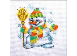 Набор для вышивания «Снеговичок»