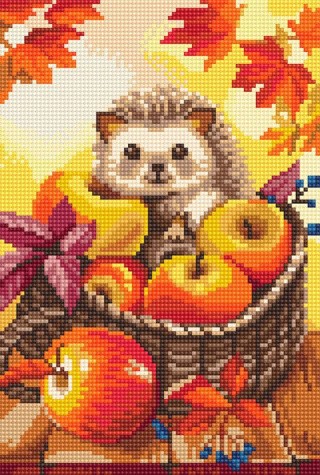 Алмазная вышивка «Яблочный ежик» Алмазная вышивка «Яблочный ежик»