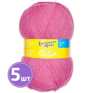 Пряжа Семеновская Olga (70158), флокс 5 шт. по 100 г Пряжа Семеновская Olga (70158), флокс 5 шт. по 100 г