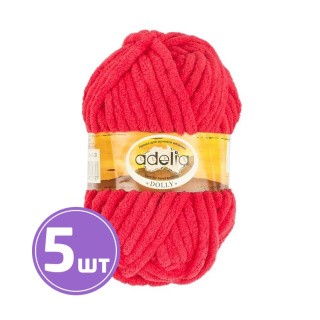 Пряжа Adelia DOLLY (09), красный, 5 шт. по 100 г Пряжа Adelia DOLLY (09), красный, 5 шт. по 100 г