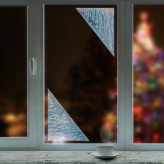 Украшение для окон и стекла «Морозные узоры 3»