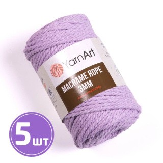 Пряжа YarnArt Macrame rope 3 мм (765), астра, 5 шт. по 250 г