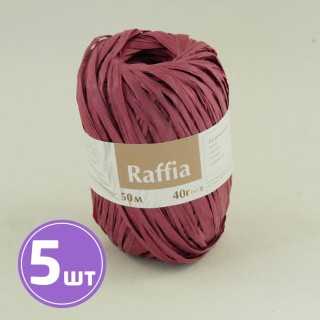 Пряжа ARTLAND Raffia (7), винный, 5 шт. по 40 г