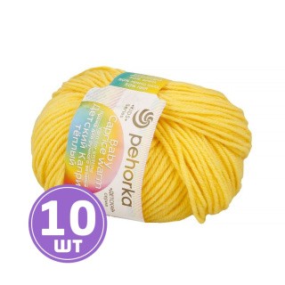 Пряжа Пехорка Детский каприз теплый (027), лимон, 10 шт. по 50 г Пряжа Пехорка Детский каприз теплый (027), лимон, 10 шт. по 50 г