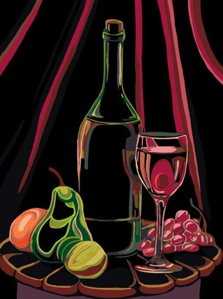 Картина по номерам «Винный натюрморт» Картина по номерам «Винный натюрморт»
