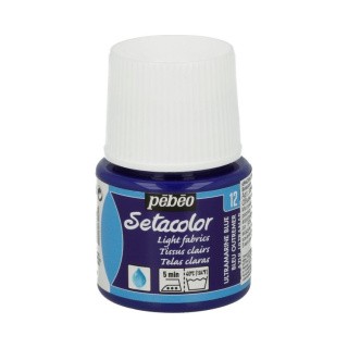 Краска для светлых тканей Setacolor, цвет: ультрамарин, 45 мл
