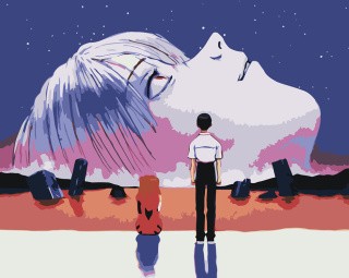 Картина по номерам «Evangelion Евангелион: Постер Конец Евангелиона»