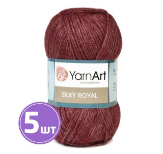 Пряжа YarnArt Silky Royal (444), меланж бордо, 5 шт. по 50 г