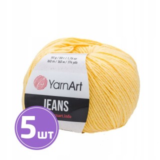 Пряжа YarnArt Jeans (88), шампанское, 5 шт. по 50 г Пряжа YarnArt Jeans (88), шампанское, 5 шт. по 50 г