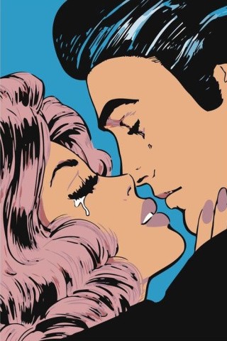 Картина по номерам «Поцелуй поп-арт»