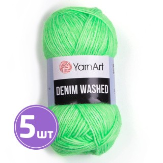 Пряжа YarnArt Denim Washed2 (Деним вошд 2) (912), меланж светло-зеленый, 5 шт. по 50 г Пряжа YarnArt Denim Washed2 (Деним вошд 2) (912), меланж светло-зеленый, 5 шт. по 50 г