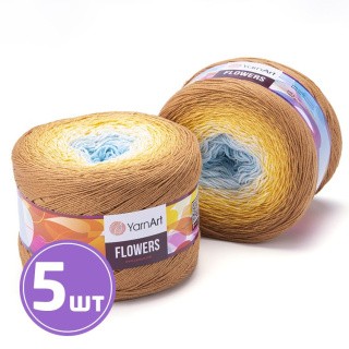 Пряжа YarnArt Flowers (309), мультиколор, 5 шт. по 200 г Пряжа YarnArt Flowers (309), мультиколор, 5 шт. по 200 г