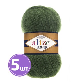 Пряжа ALIZE Angora Real 40 (Ангора реал 40) (563), стеклянно-зеленый, 5 шт. по 100 г Пряжа ALIZE Angora Real 40 (Ангора реал 40) (563), стеклянно-зеленый, 5 шт. по 100 г