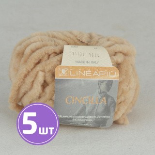 Пряжа LineaPIU CINCILLA (31104), песочный, 5 шт. по 50 г Пряжа LineaPIU CINCILLA (31104), песочный, 5 шт. по 50 г