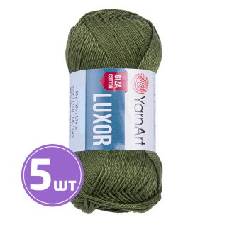 Пряжа YarnArt Luxor (Луксор гиза коттон) (1239), зубчик чеснока, 5 шт. по 50 г Пряжа YarnArt Luxor (Луксор гиза коттон) (1239), зубчик чеснока, 5 шт. по 50 г