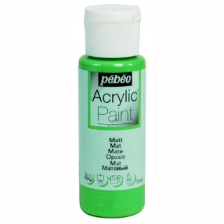 Краска акриловая Pebeo Acrylic Paint декоративная матовая (Зеленое яблоко), 59 мл