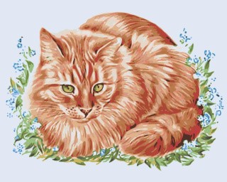 Картина по номерам «Рыжик на поляне» Картина по номерам «Рыжик на поляне»