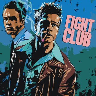 Картина по номерам «Бойцовский клуб: Рассказчик и Тайлер арт 2»