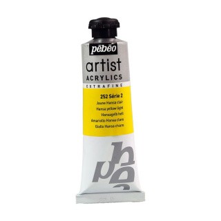 Краска акриловая Pebeo Artist Acrylics extra fine №2 (Светло-желтый ганза), 37 мл