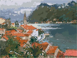 Картина по номерам «Город» Картина по номерам «Город»