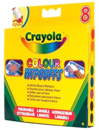 Фломастеры «8 цветов радуги», для белой доски, Crayola