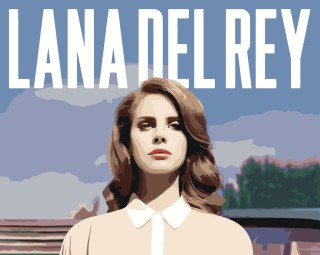 Картина по номерам «Lana Del Rey Лана Дель Рей: Обложка альбома 3»