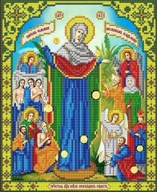 Рисунок на ткани «Богородица. Всех скорбящих радость»