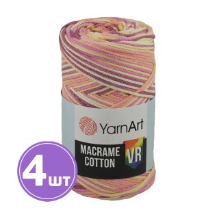 Пряжа YarnArt Macrame Cotton VR (Макраме Коттон ВР) (912), мультиколор, 4 шт. по 250 г Пряжа YarnArt Macrame Cotton VR (Макраме Коттон ВР) (912), мультиколор, 4 шт. по 250 г