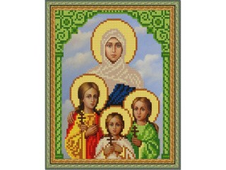 Рисунок на ткани «Св.Вера, Надежда, Любовь и мать их София»