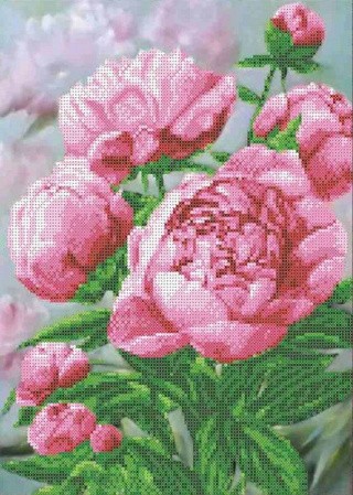 Набор для вышивания «Розовые пионы»