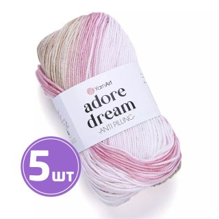 Пряжа YarnArt Adore Dream (1051), розово-бежевый, 5 шт. по 100 г Пряжа YarnArt Adore Dream (1051), розово-бежевый, 5 шт. по 100 г