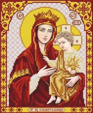 Рисунок на ткани «Богородица Избавительница»