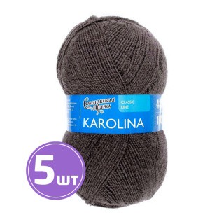 Пряжа Семеновская Karolina (13389), кофе, 5 шт. по 100 г Пряжа Семеновская Karolina (13389), кофе, 5 шт. по 100 г