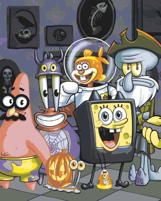Картина по номерам «Губка Спанч Боб и друзья: Хэллоуин»
