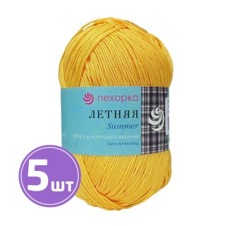 Пряжа Пехорка Летняя (12), желтый, 5 шт. по 100 г Пряжа Пехорка Летняя (12), желтый, 5 шт. по 100 г