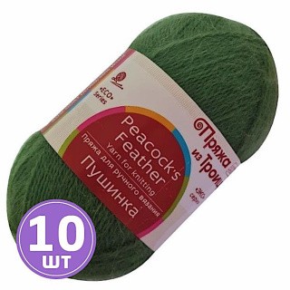 Пряжа из Троицка Пушинка (117), киви, 10 шт. по 50 г Пряжа из Троицка Пушинка (117), киви, 10 шт. по 50 г