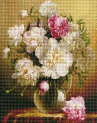 Алмазная вышивка «Букет пионов» Алмазная вышивка «Букет пионов»