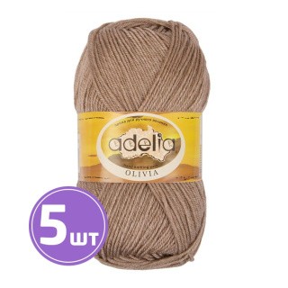 Пряжа Adelia OLIVIA (18), бежевый, 5 шт. по 100 г Пряжа Adelia OLIVIA (18), бежевый, 5 шт. по 100 г
