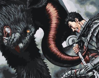 Картина по номерам «Берсерк Berserk манга аниме: Гатс 40x50» Картина по номерам «Берсерк Berserk манга аниме: Гатс 40x50»