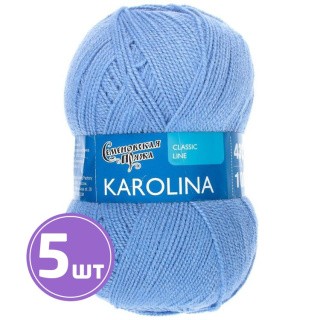 Пряжа Семеновская Karolina (11331), гиацинт, 5 шт. по 100 г Пряжа Семеновская Karolina (11331), гиацинт, 5 шт. по 100 г