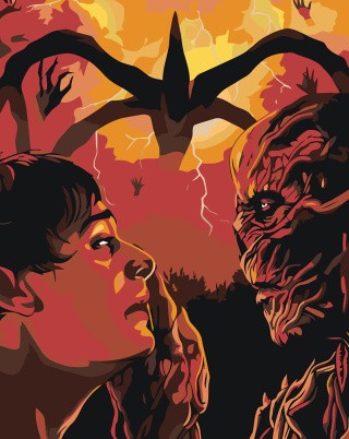 Картина по номерам ОСД Очень странные дела Уилл и Векна