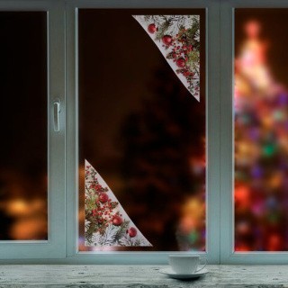 Украшение для окон и стекла «Новогодняя композиция 3»