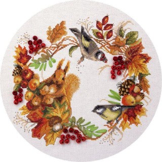 Набор для вышивания «Осенний венок»