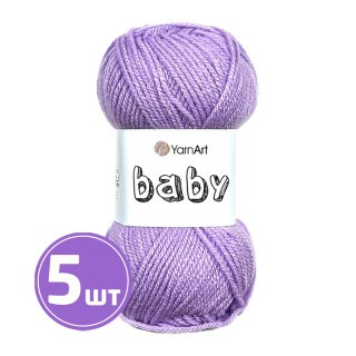 Пряжа YarnArt Baby (Ярнарт Беби) (9560), темно-сиреневый, 5 шт. по 50 г Пряжа YarnArt Baby (Ярнарт Беби) (9560), темно-сиреневый, 5 шт. по 50 г