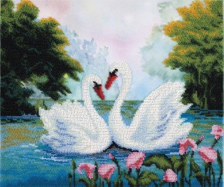 Набор для вышивания «Лебеди на пруду»