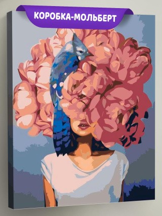 Картина по номерам «Цветочная голова 4»